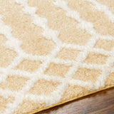 Surya Rodos Rdo-2345 Mustard, White Rug.