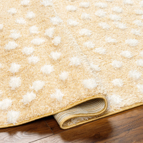 Surya Rodos Rdo-2351 Mustard, White Rug.