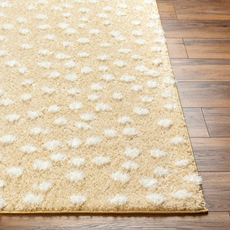 Surya Rodos Rdo-2351 Mustard, White Rug.