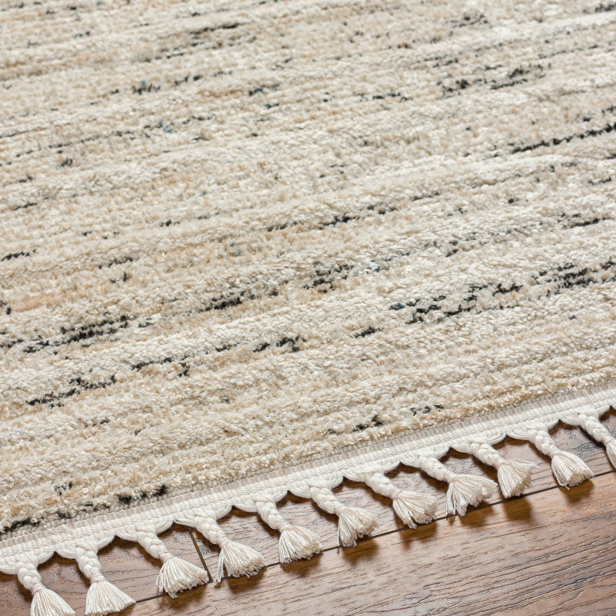Surya Rudy Rdy-2300 Gray, Ivory, Light Beige, Cream, Medium Gray, Charcoal Rug.