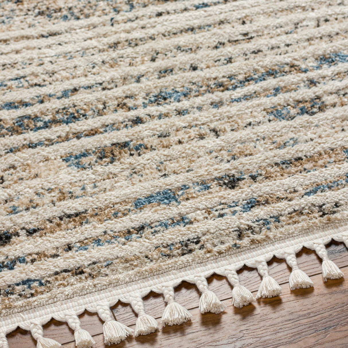 Surya Rudy Rdy-2301 Gray, Ivory, Light Beige, Navy, Cream, Charcoal Rug.