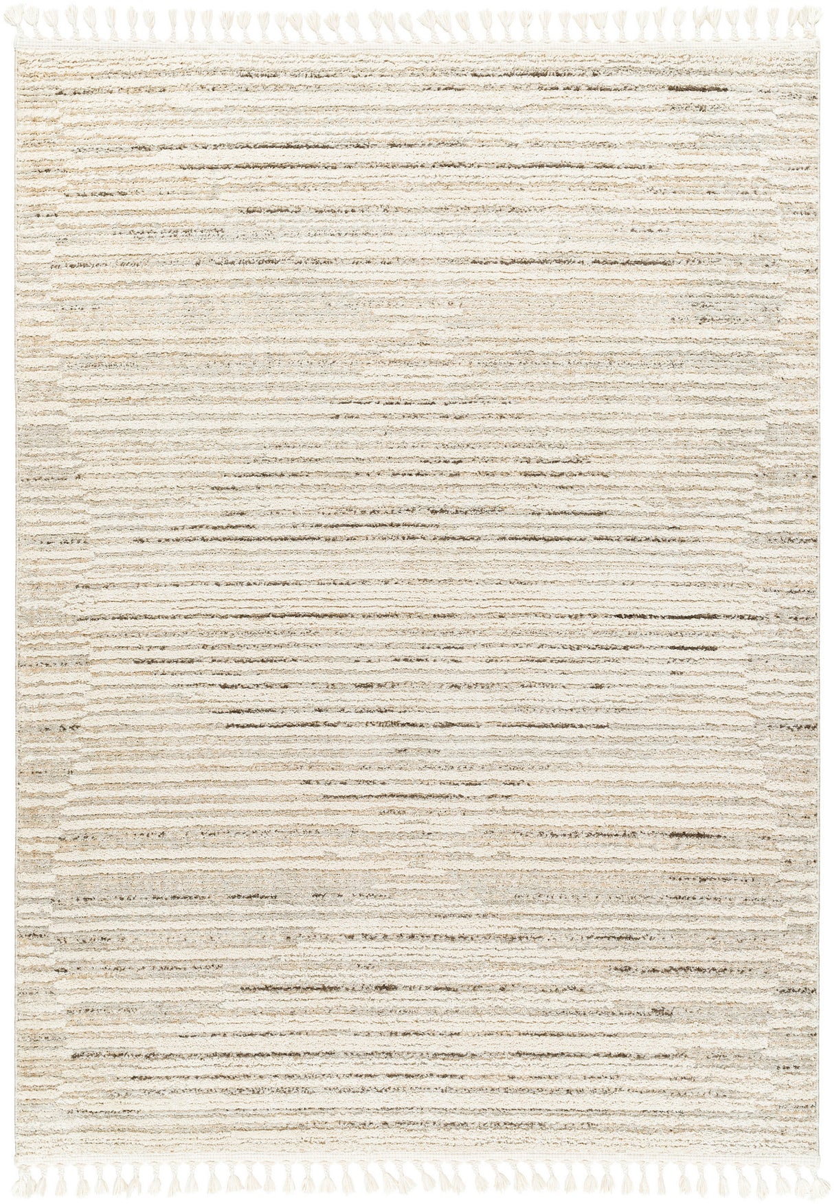 Surya Rudy Rdy-2305 Gray, Cream, Light Beige, Medium Gray, Ivory, Charcoal Rug.