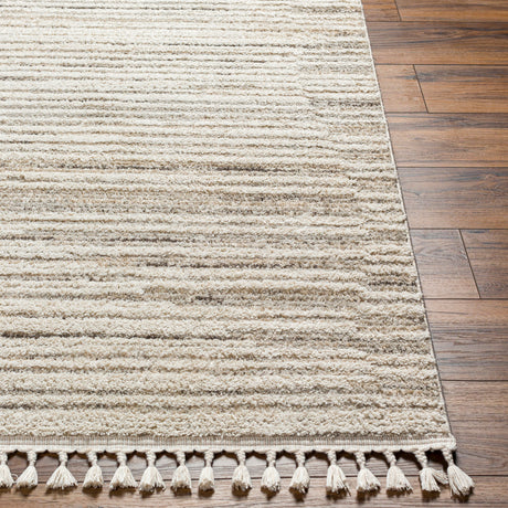 Surya Rudy Rdy-2305 Gray, Cream, Light Beige, Medium Gray, Ivory, Charcoal Rug.