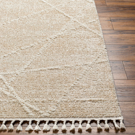 Surya Rudy Rdy-2307 Gray, Light Beige, Ivory, Cream Rug.