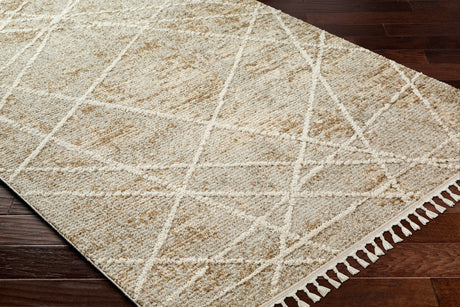 Surya Rudy Rdy-2308 Gray, Medium Gray, Light Beige, Medium Brown, Cream Rug.