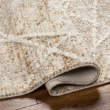 Surya Rudy Rdy-2308 Gray, Medium Gray, Light Beige, Medium Brown, Cream Rug.