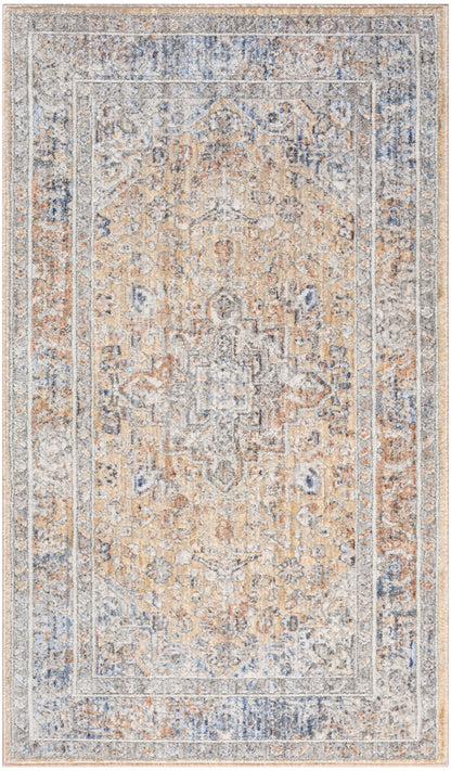 Nourison Elegant Heirlooms Elh01 Grey Gold Area Rug