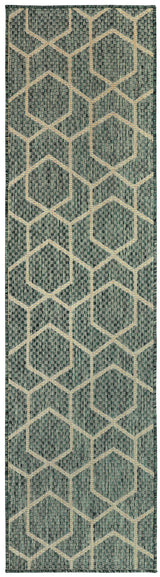 Nourison Horizon Indoor/Outdoor HOZ01 Green Contemporary Area Rugs