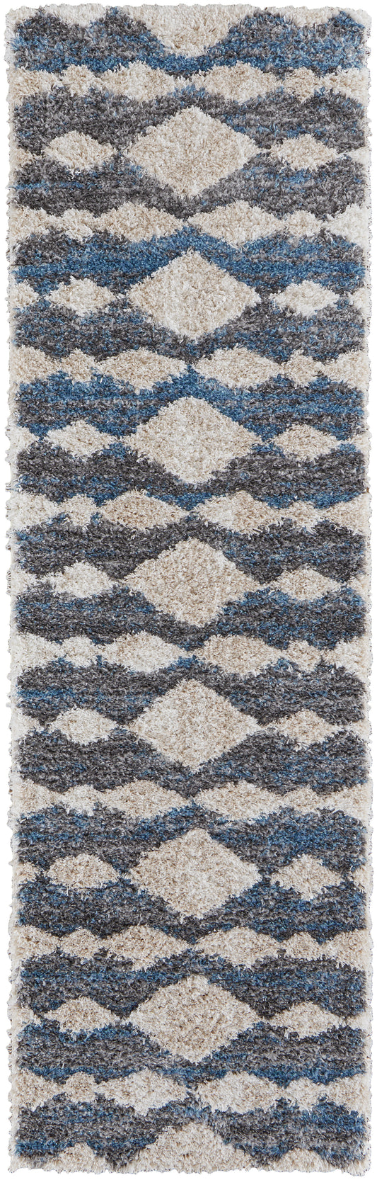 Feizy Mynka Myn39Iff Ivory/Gray/Blue Area Rug