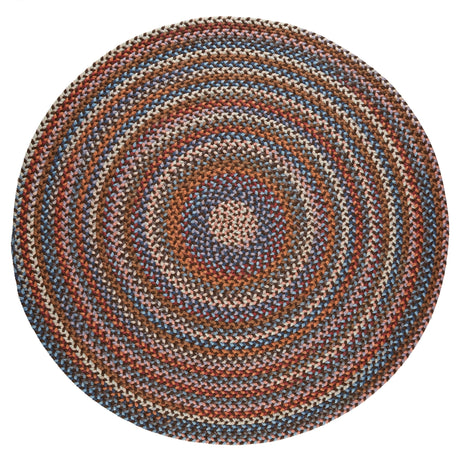 Rhody Rug Astoria AS32 Walnut Braided Rug - Round