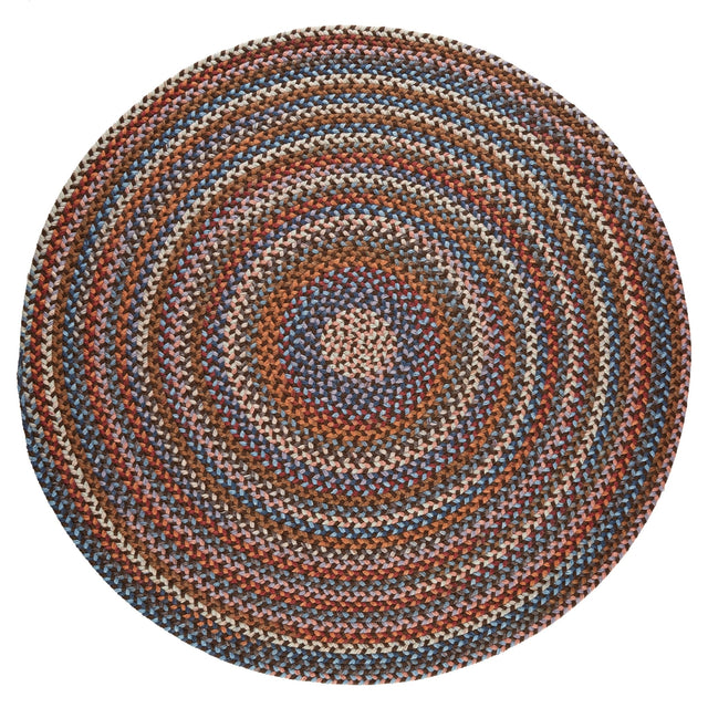 Rhody Rug Astoria AS32 Walnut Braided Rug - Round