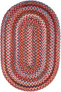 Rhody Rug Astoria AS42 Red Velvet Braided Rug - Oval