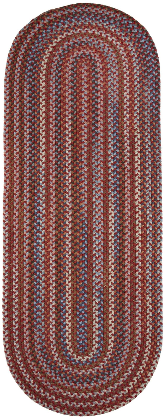 Rhody Rug Astoria AS42 Red Velvet Braided Rug - Runner