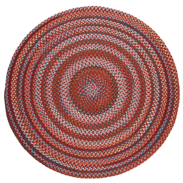 Rhody Rug Astoria AS42 Red Velvet Braided Rug - Round
