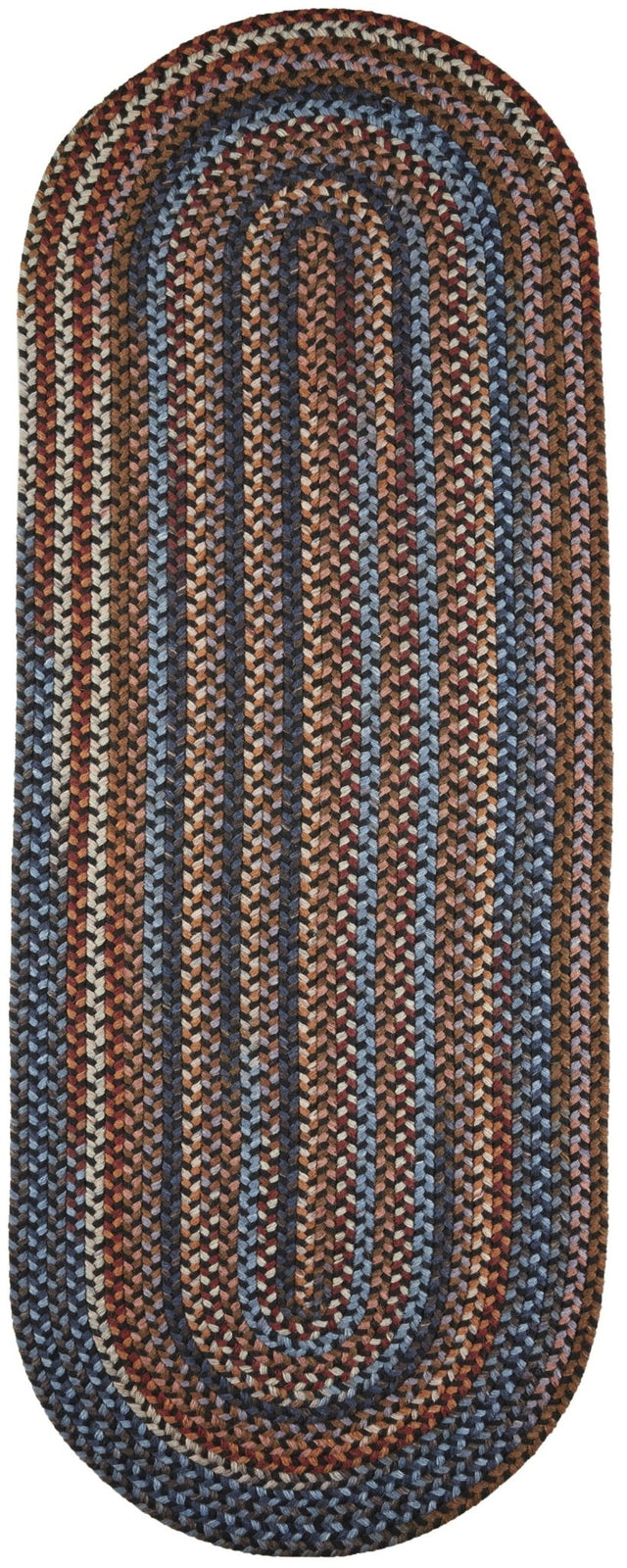 Rhody Rug Astoria AS82 Black Rock Braided Rug - Runner