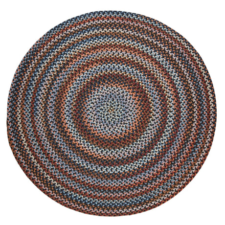 Rhody Rug Astoria AS82 Black Rock Braided Rug - Round