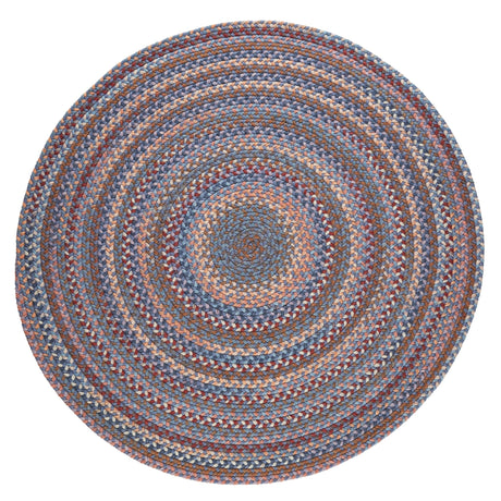 Rhody Rug Astoria AS92 Blue Dragon Braided Rug - Round
