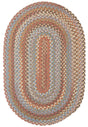 Rhody Rug Bar Harbor BH37 Mocha Braided Rug - Oval