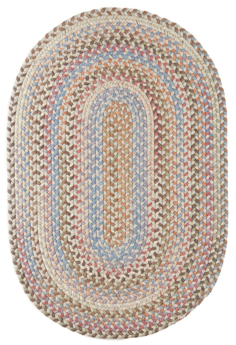 Rhody Rug Bar Harbor BH87 Graphite Braided Rug - Oval