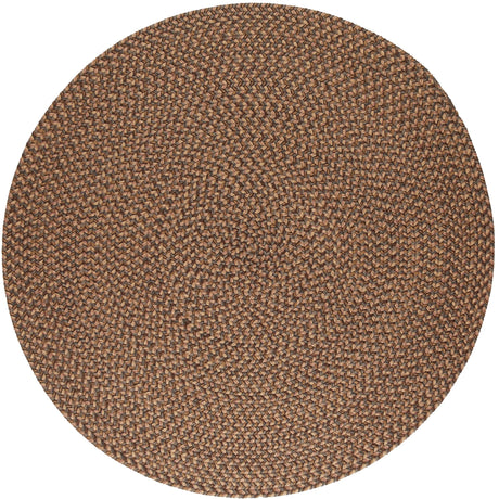 Rhody Rug Camden CD36 Shades of Brown Braided Rug - Round
