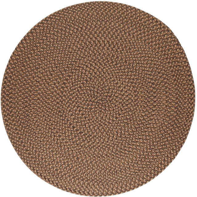 Rhody Rug Camden CD36 Shades of Brown Braided Rug - Round