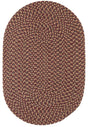 Rhody Rug Camden CD46 Garnet Braided Rug - Oval