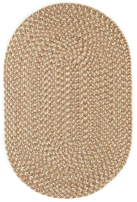 Rhody Rug Camden CD56 Natural Braided Rug - Oval