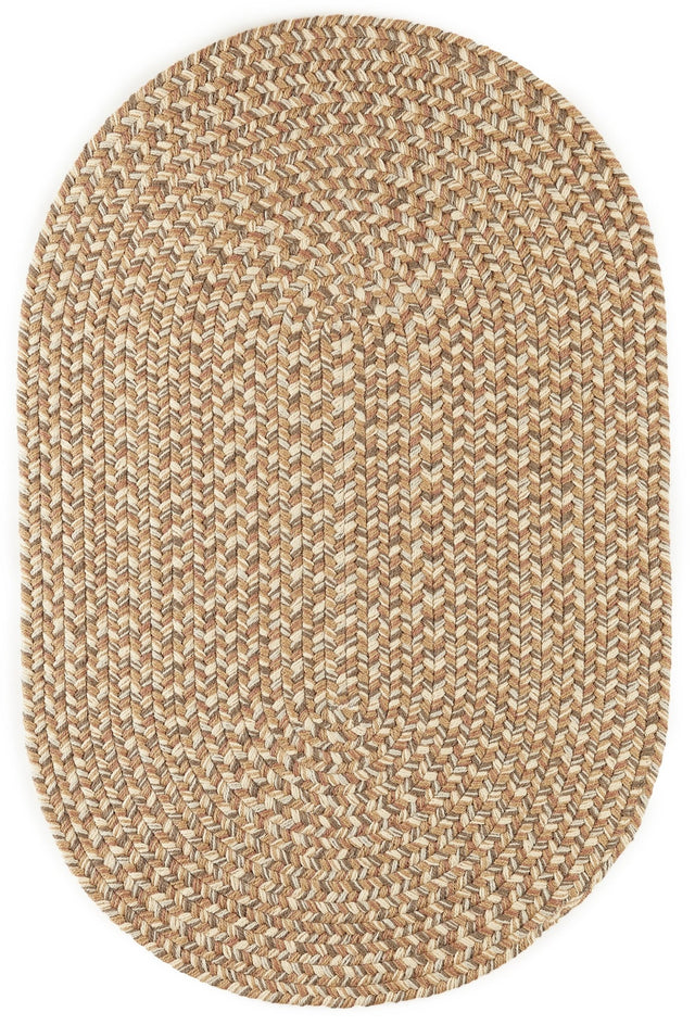 Rhody Rug Camden CD56 Natural Braided Rug - Oval