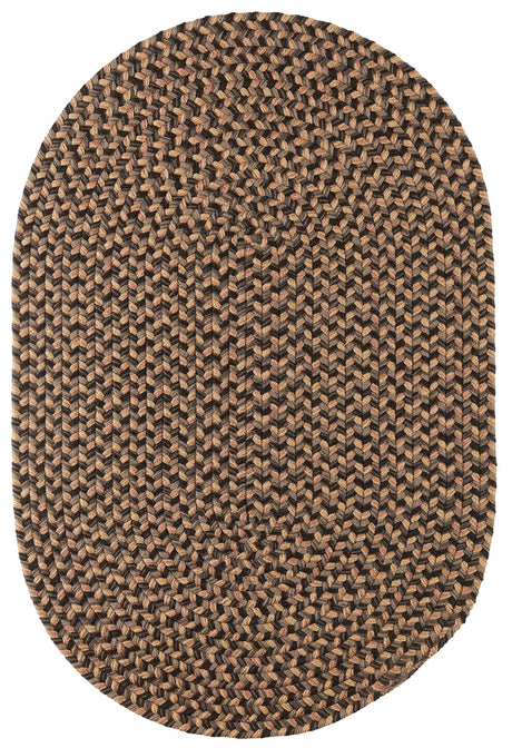 Rhody Rug Camden CD86 Shadow Braided Rug - Oval