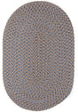 Rhody Rug Camden CD96 Denim Blue Braided Rug - Oval