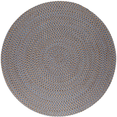 Rhody Rug Camden CD96 Denim Blue Braided Rug - Round