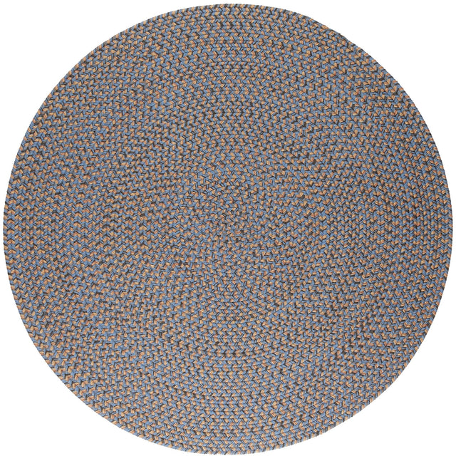 Rhody Rug Camden CD96 Denim Blue Braided Rug - Round