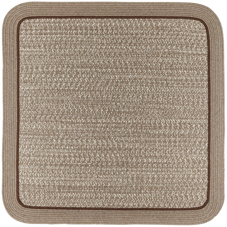 Rhody Rug Casual Comfort CC38 Mocha Braided Rug - Square