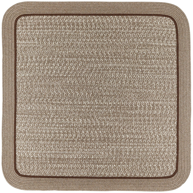 Rhody Rug Casual Comfort CC38 Mocha Braided Rug - Square