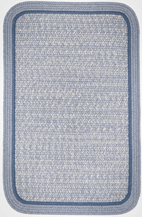 Rhody Rug Casual Comfort CC98 Sunrise Blue Braided Rug - Rectangular
