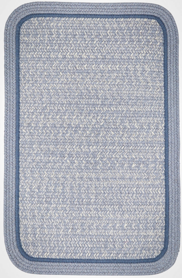 Rhody Rug Casual Comfort CC98 Sunrise Blue Braided Rug - Rectangular