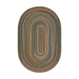 Rhody Rug Country Jewel CJ25 Emerald Braided Rug - Oval