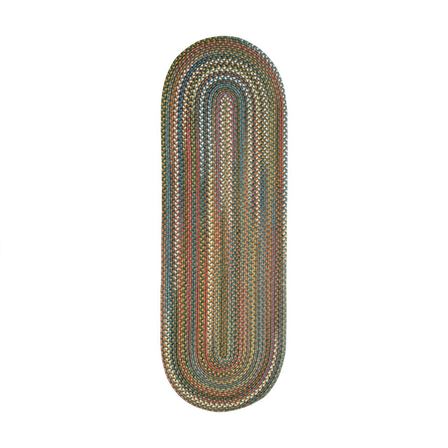 Rhody Rug Country Jewel CJ25 Emerald Braided Rug - Runner