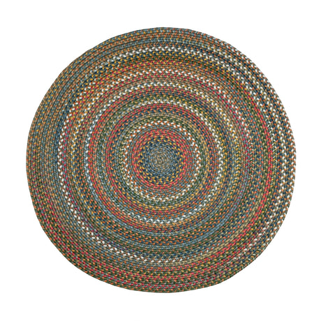 Rhody Rug Country Jewel CJ25 Emerald Braided Rug - Round