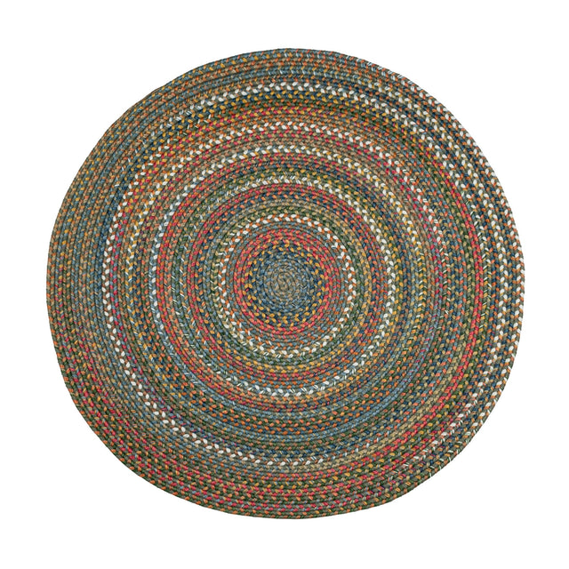 Rhody Rug Country Jewel CJ25 Emerald Braided Rug - Round