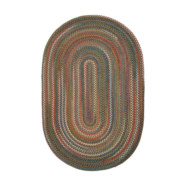 Rhody Rug Country Jewel CJ35 Bronze Braided Rug - Oval