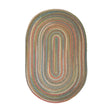 Rhody Rug Country Jewel CJ55 Champagne Braided Rug - Oval