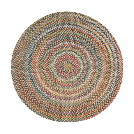 Rhody Rug Country Jewel CJ55 Champagne Braided Rug - Round