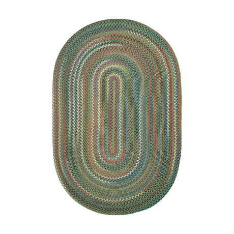 Rhody Rug Country Jewel CJ65 Peridot Braided Rug - Oval