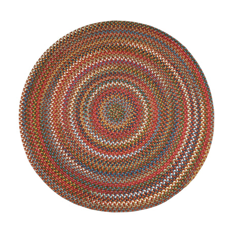 Rhody Rug Country Jewel CJ75 Tawny Port Braided Rug - Round