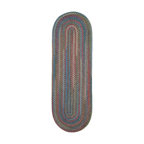 Rhody Rug Country Jewel CJ95 Sapphire Braided Rug - Runner
