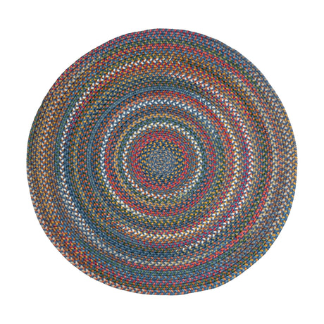 Rhody Rug Country Jewel CJ95 Sapphire Braided Rug - Round
