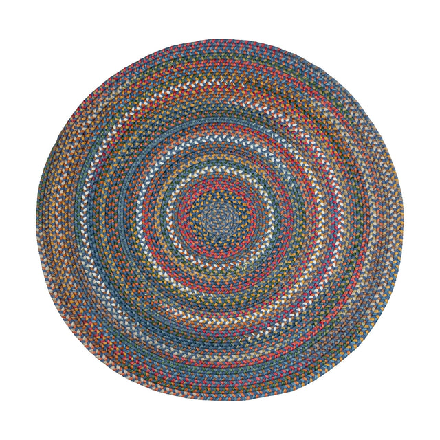 Rhody Rug Country Jewel CJ95 Sapphire Braided Rug - Round