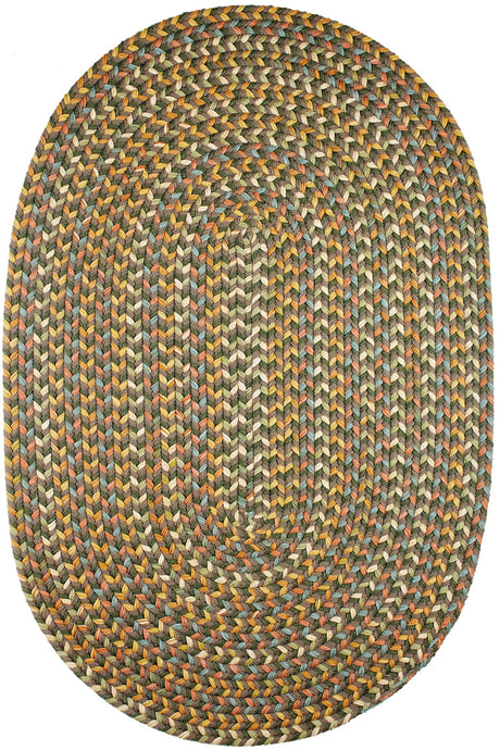Rhody Rug Cypress CY27 Dk. Taupe Braided Rug - Oval