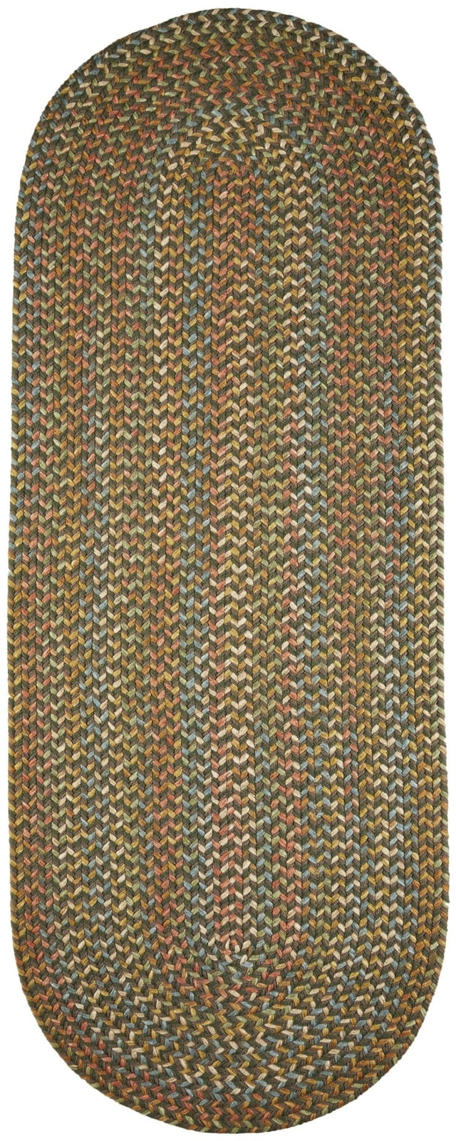 Rhody Rug Cypress CY27 Dk. Taupe Braided Rug - Runner